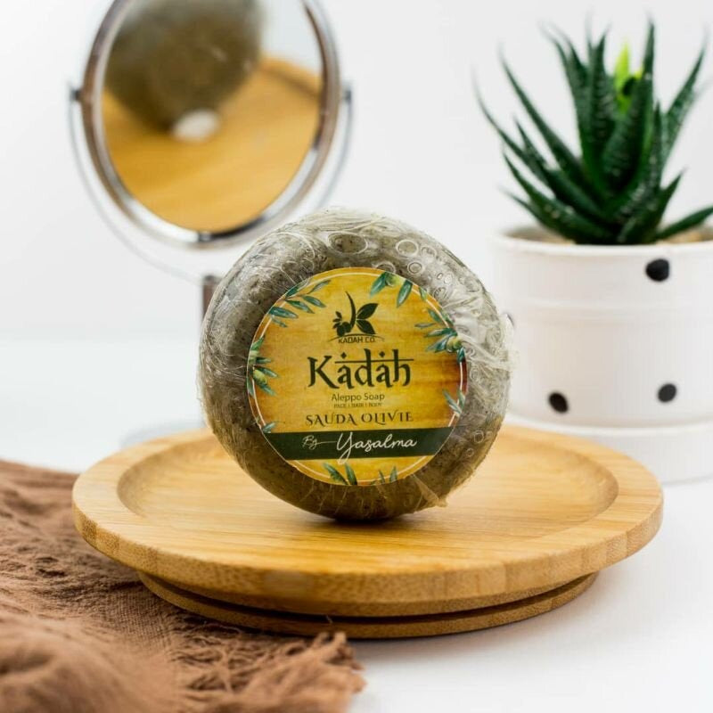 [YASALMA] [KADAH] SAUDA OLIVIE ALEPPO SOAP Sabun Minyak Zaitun Habbatussauda Syria Black Seed Soap by YASALMA