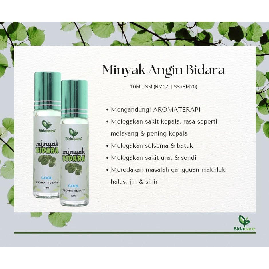 [BIDACARE] MINYAK ANGIN BIDARA Roll On 10ml aromaterapi daun bidara Rukyah sakit kepala insomnia