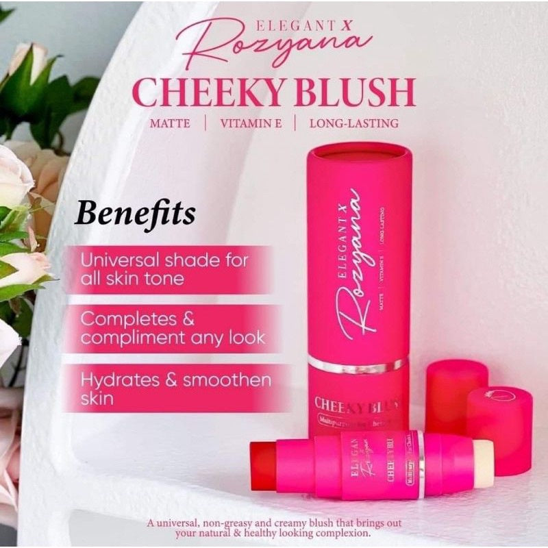 [ELEGANT] COSMETIC CHEEKY BLUSH [ELEGANT] X ROZYANA Matte Vitamin E Wholesale