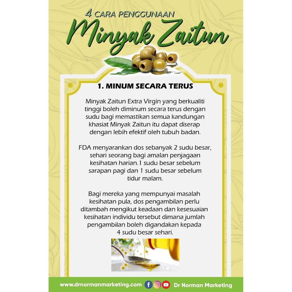 [ALARD] AL 'ARD First Harvest Extra Virgin Olive Oil 250ML Minyak Zaitun Limited Edition