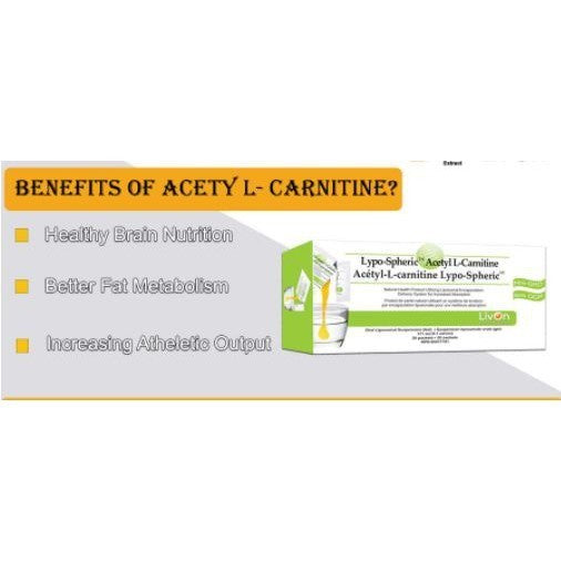 [LIVON LABS] Lypo-Spheric Liposomal Acetyl L-Carnitine ALCAR USA for brain and nerve support