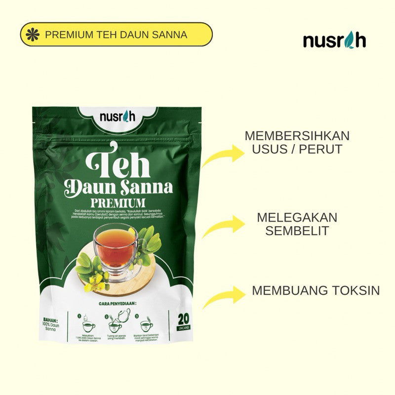 [NUSRAH] NR TEH DAUN SANNA | SENNA PREMIUM Untuk kesihatan usus