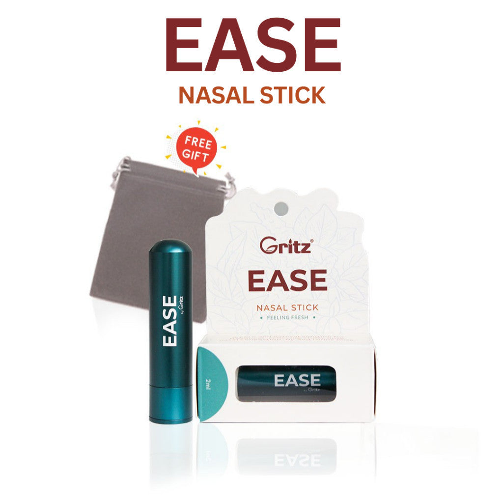 [GRITZ] EASE - Nasal Stick Essential Oil Aromatherapy Inhaler Stop Smoking Henti Rokok Sinus | Chillex