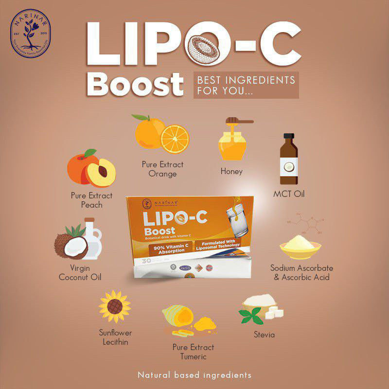 NARINAR LIPO C BOOST Liposomal Vitamin C | Botanical Drink | Made in Malaysia