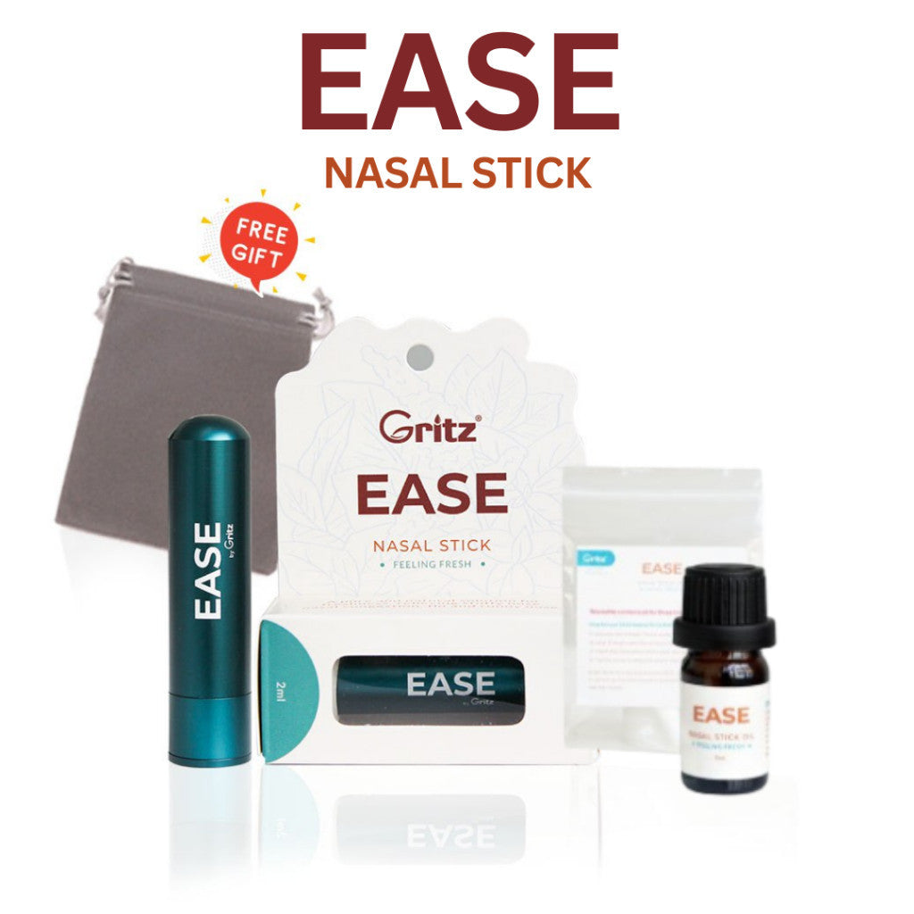 [GRITZ] EASE - Nasal Stick Essential Oil Aromatherapy Inhaler Stop Smoking Henti Rokok Sinus | Chillex