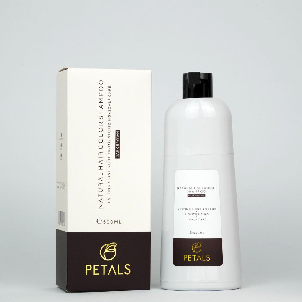 [PETALS] SYAMPOO RAMBUT HALAL HAIR COLOR SHAMPOO 15 MINIT WARNA TUTUP UBAN INAI HITAMKAN HENNA