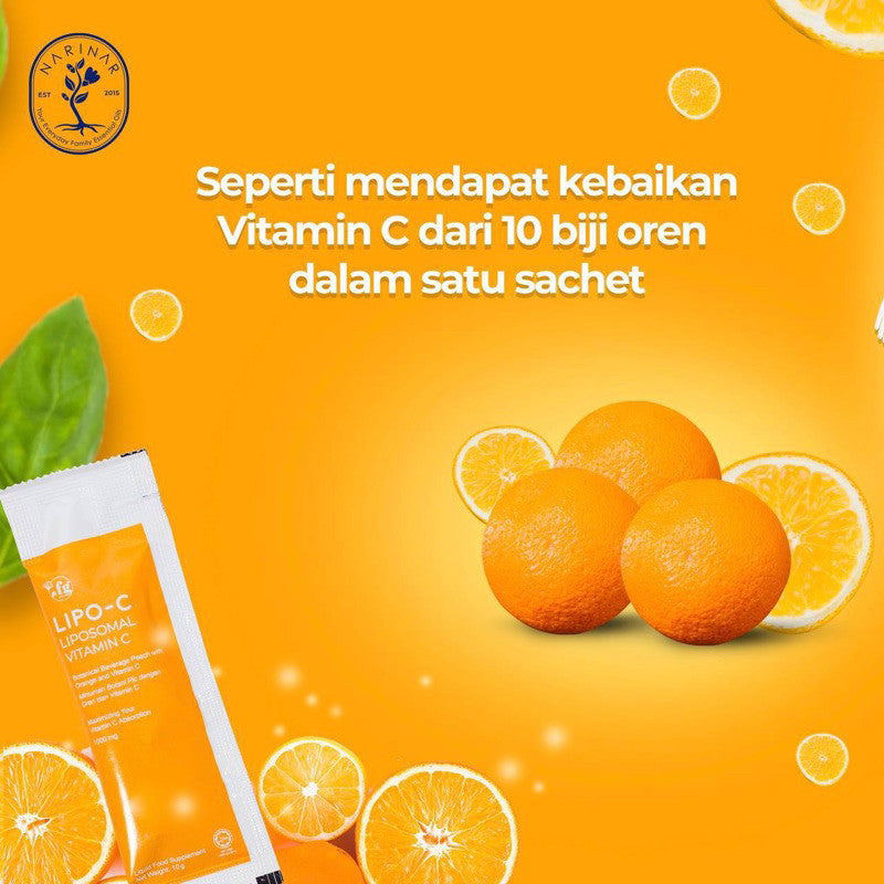 NARINAR LIPO C BOOST Liposomal Vitamin C | Botanical Drink | Made in Malaysia