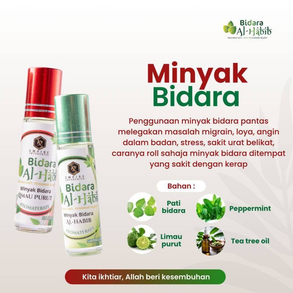 [BIDARA AL-HABIB] Minyak Bidara Roll-On Alhabib | Minyak Bidara Limau Purut