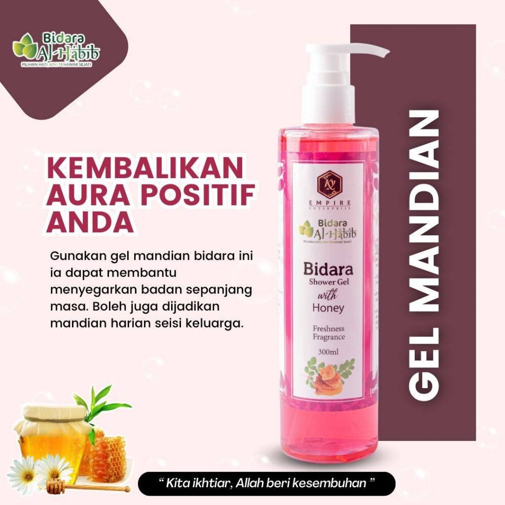 [BIDARA AL-HABIB] Gel Mandian Bidara Sabun Shower Gel with honey Alhabib Menghilangkan kelesuan badan