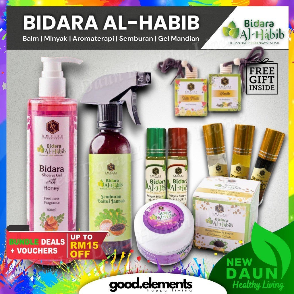 [BIDARA AL-HABIB] FULL LIST : BALM | MINYAK | WANGIAN KASTURI | PERFUME | AIR SEMBURAN ALHABIB