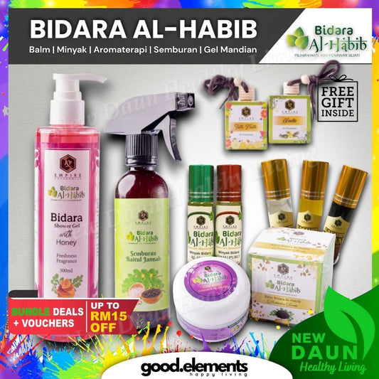 [BIDARA AL-HABIB] FULL LIST : BALM | MINYAK | WANGIAN KASTURI | PERFUME | AIR SEMBURAN ALHABIB