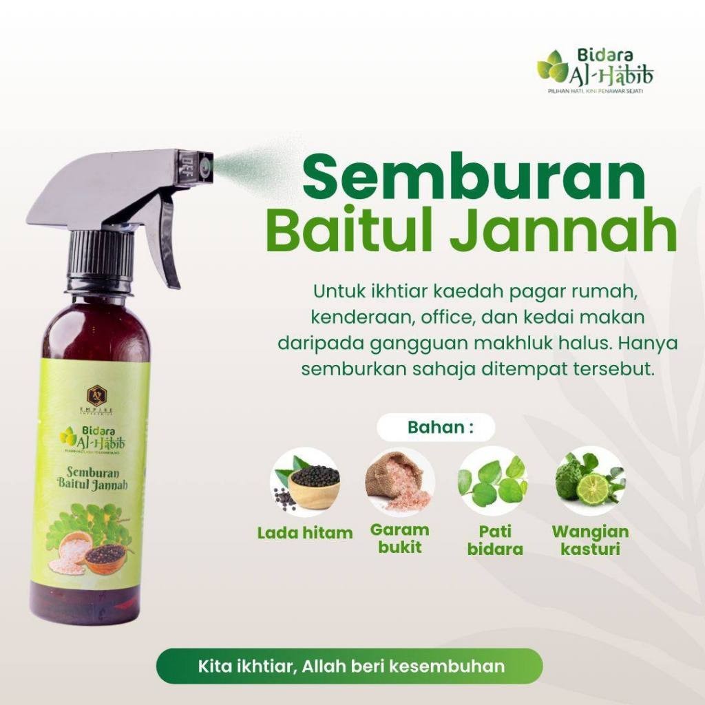 [BIDARA AL-HABIB] Semburan Baitul Jannah Air semburan bidara Alhabib pendinding pagar rumah kereta