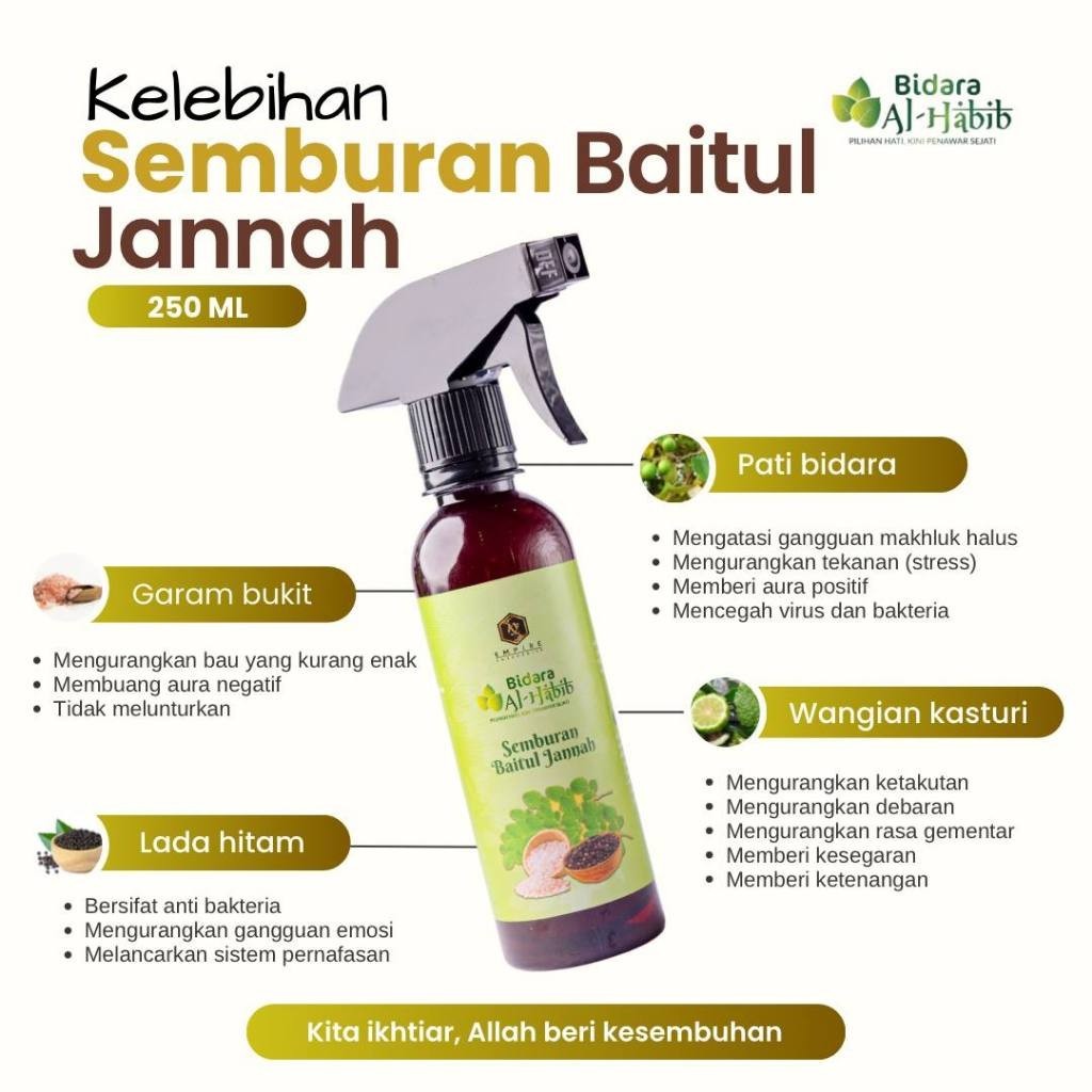 [BIDARA AL-HABIB] Semburan Baitul Jannah Air semburan bidara Alhabib pendinding pagar rumah kereta