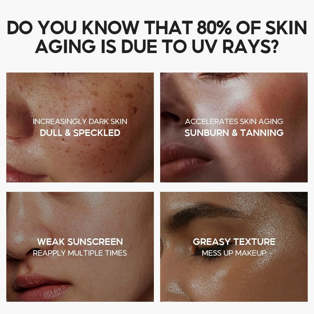 [VIBRANT GLAMOUR] Vitamin C Sunscreen Serum SPF 50+ PA+++ UVA/UVB Sunblock 3X Ceramide