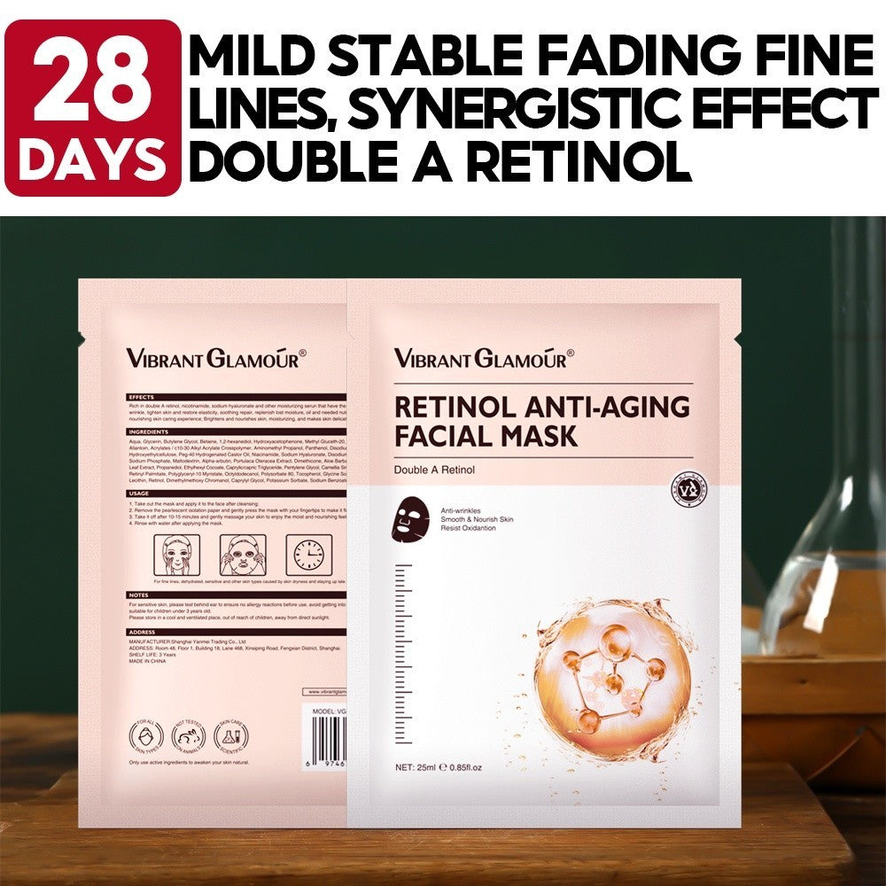 [VIBRANT GLAMOUR] Double A Retinol Anti Aging Facial Mask