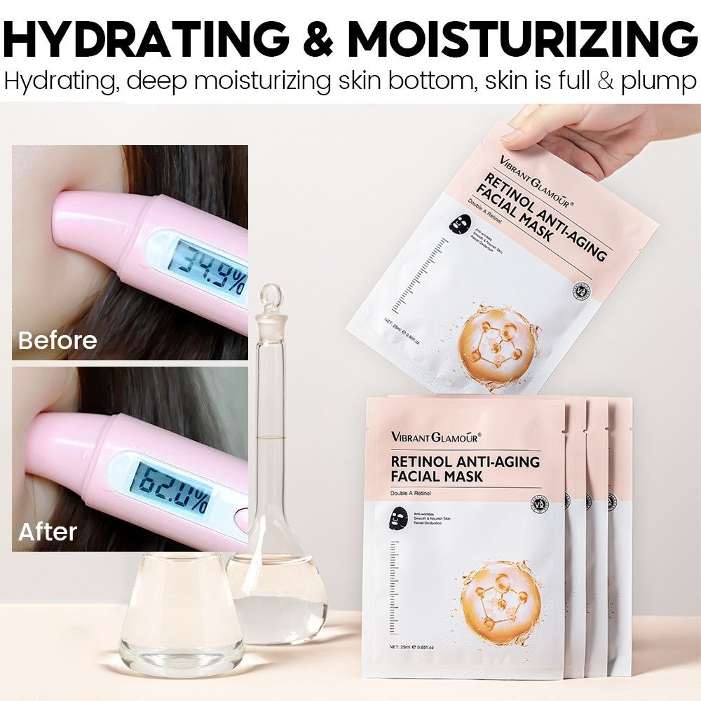 [VIBRANT GLAMOUR] Double A Retinol Anti Aging Facial Mask