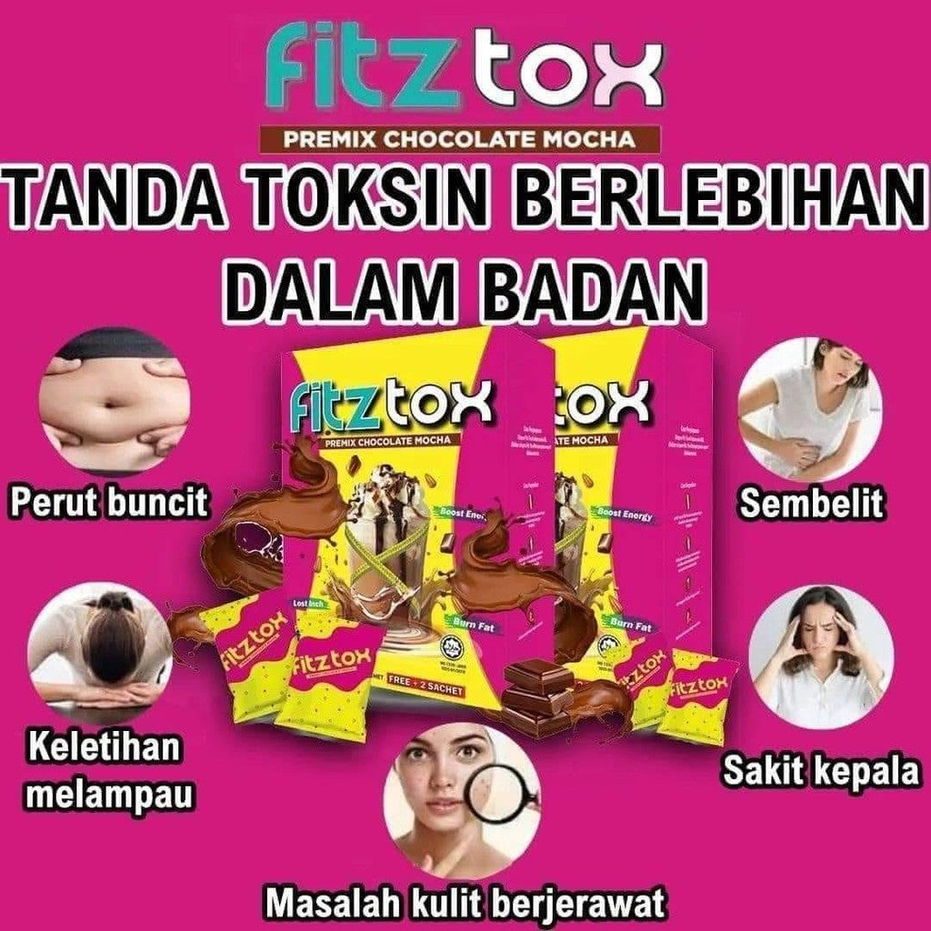 [FITZTOX] Minuman COKLAT MOCHA Healthy Detox & Metabolism Support