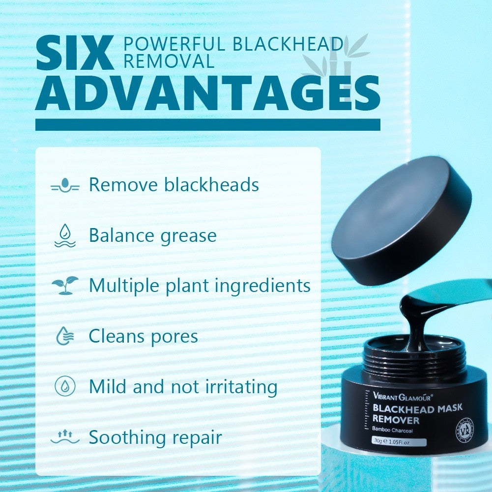 [VIBRANT GLAMOUR] BLACKHEAD MASK REMOVER Bamboo Charcoal Peel-Off Acne