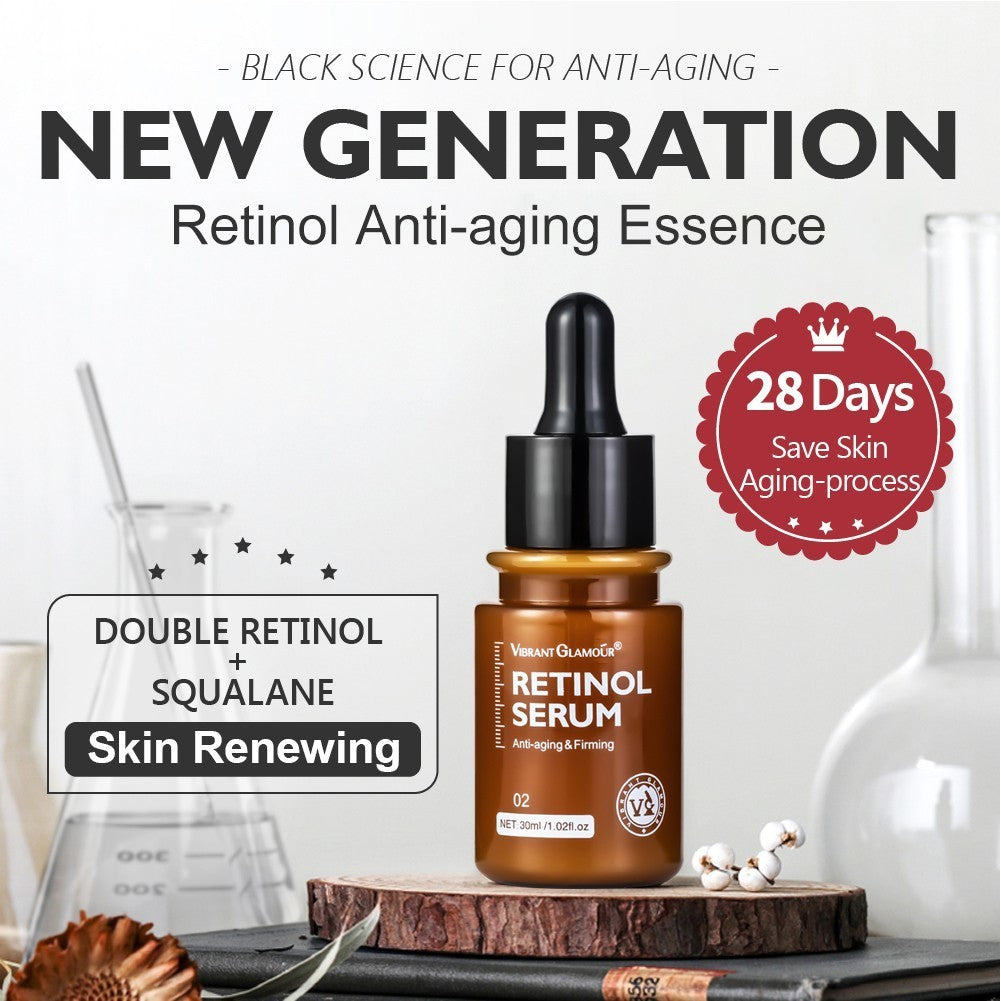 [VIBRANT GLAMOUR] Double Retinol Serum Collagen Facial Treatment Anti Aging Essence