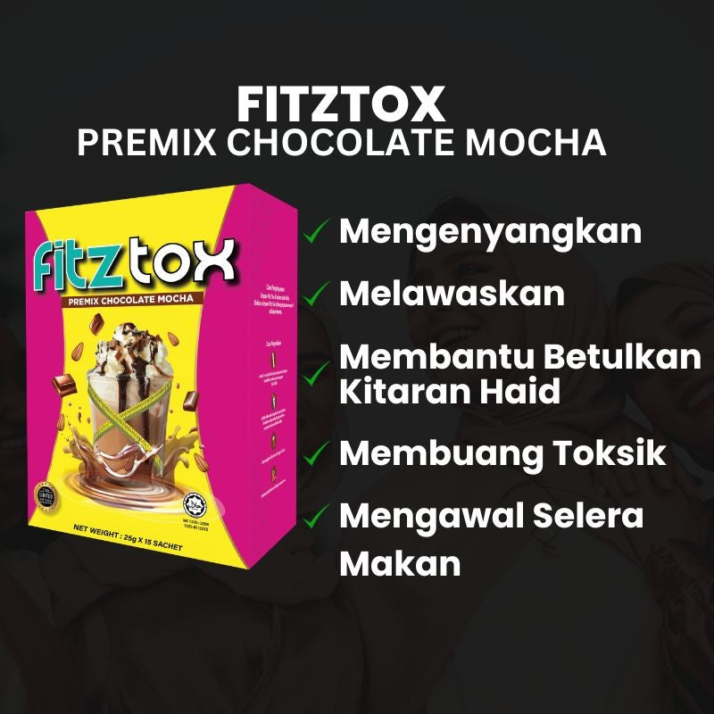 [FITZTOX] Minuman COKLAT MOCHA Healthy Detox & Metabolism Support