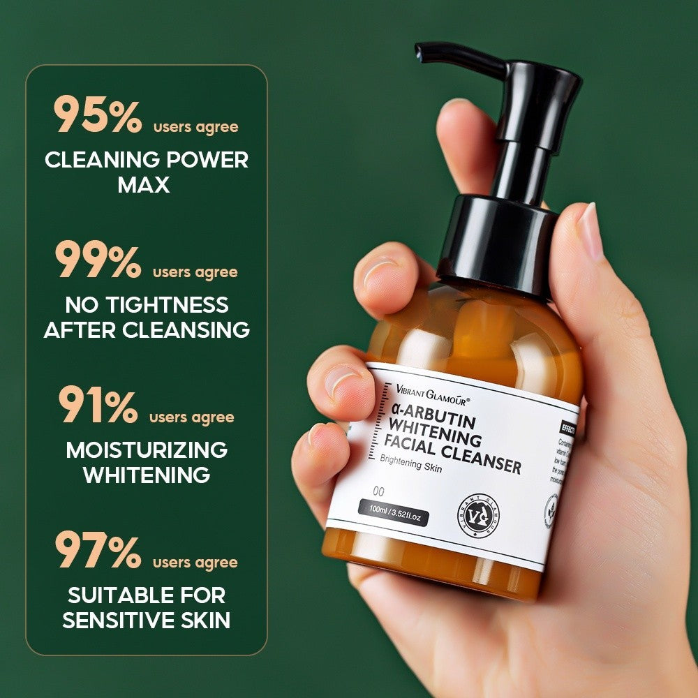 [VIBRANT GLAMOUR] A-Arbutin Whitening Facial CLEANSER Deep Cleansing Exfoliating 100g