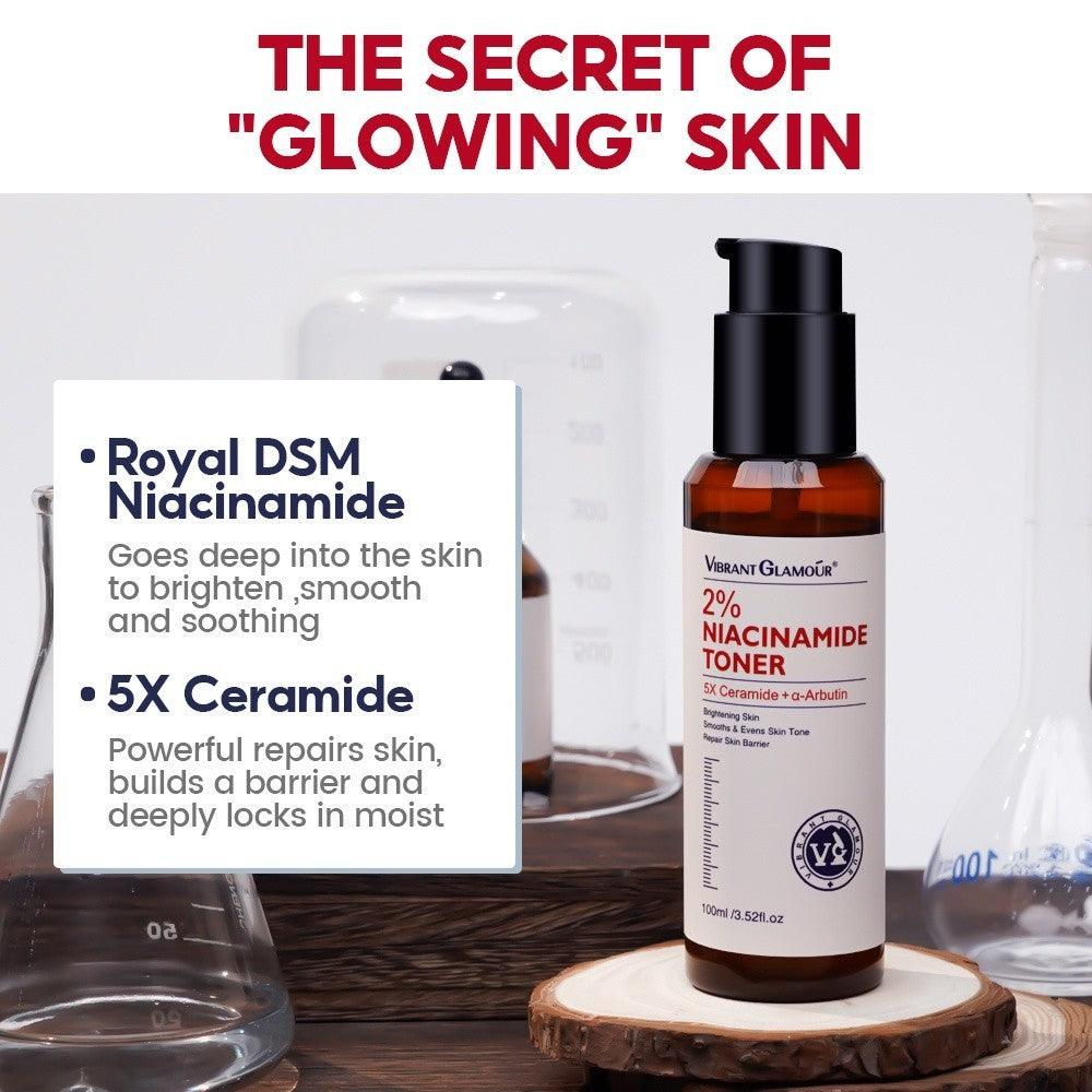 [VIBRANT GLAMOUR] 2% Niacinamide TONER 5X Ceramide Skin Barrier Repair Glowing 100ml