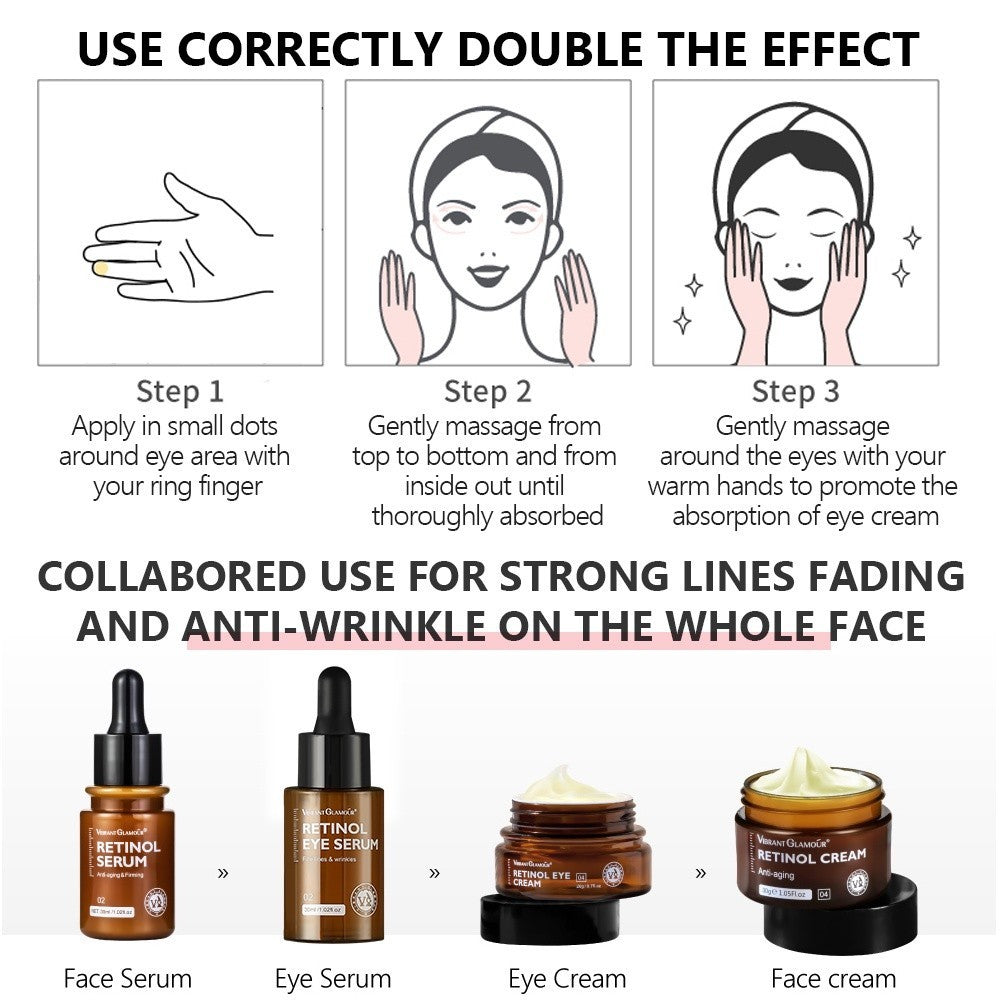 [VIBRANT GLAMOUR] Double Retinol Serum Collagen Facial Treatment Anti Aging Essence