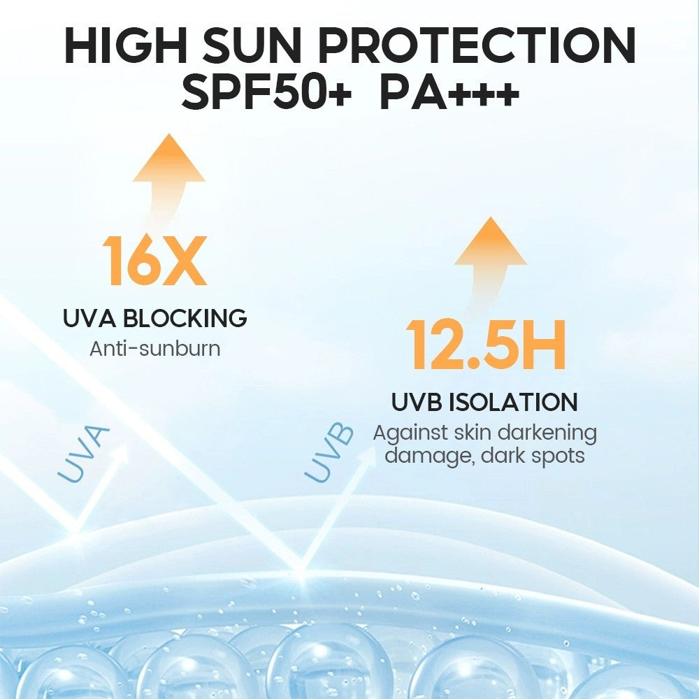[VIBRANT GLAMOUR] Vitamin C Sunscreen Serum SPF 50+ PA+++ UVA/UVB Sunblock 3X Ceramide