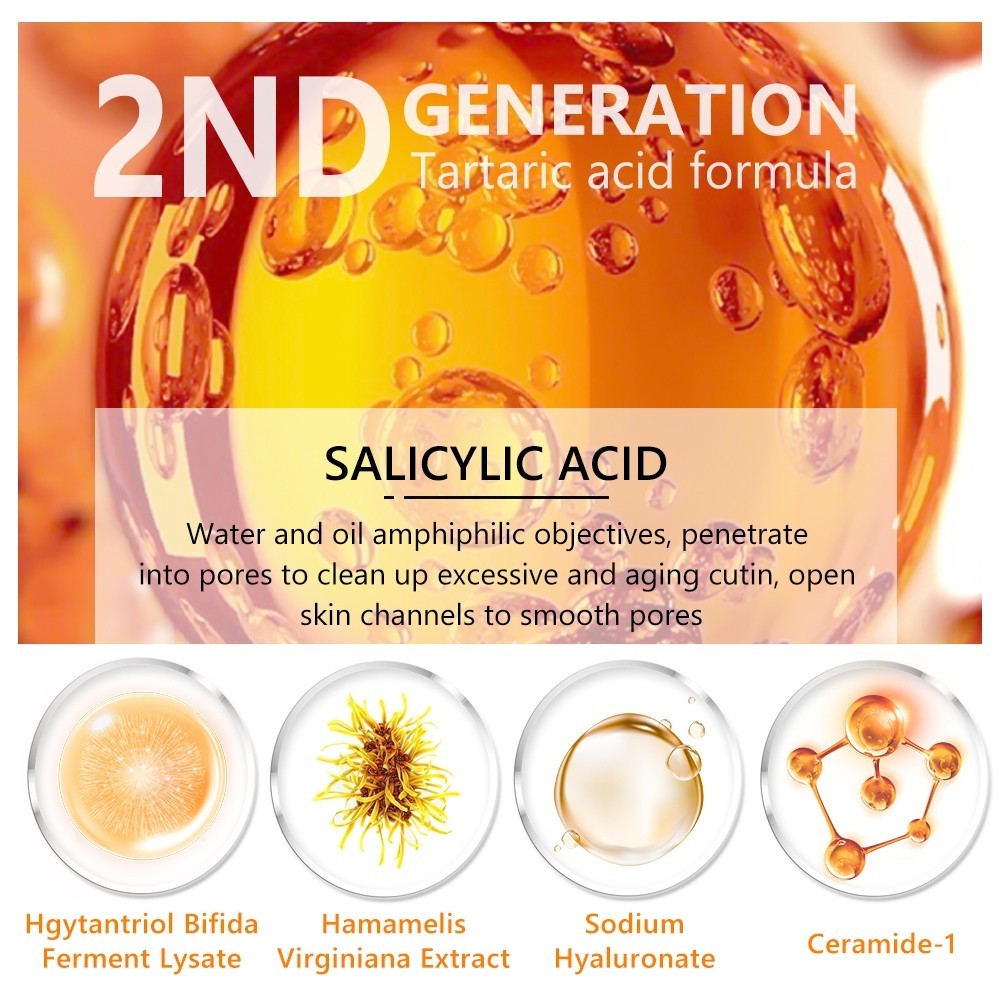 [VIBRANT GLAMOUR] Pore Minimizer Serum BHA Salicylic Acid Blackheads Remover Smooth