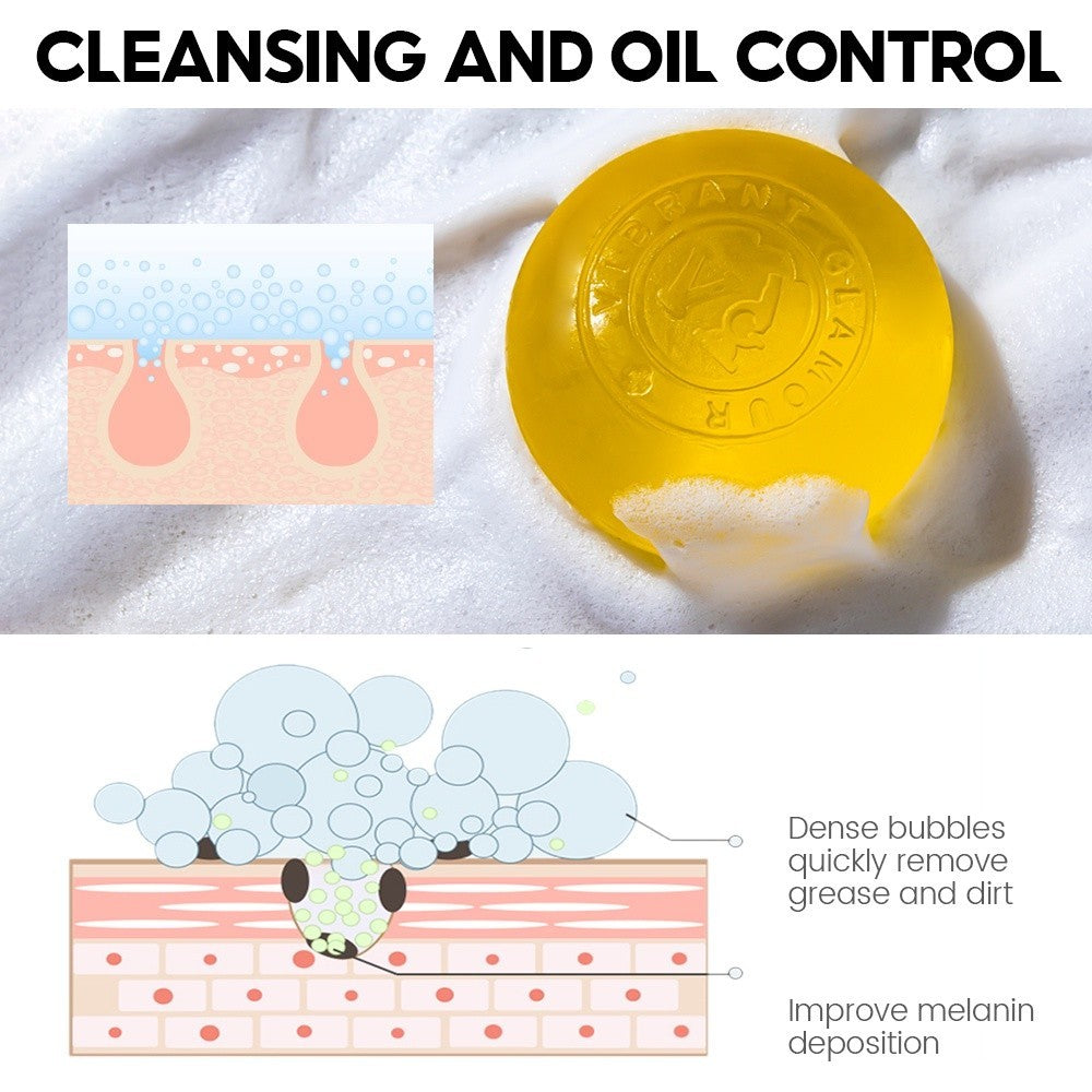[VIBRANT GLAMOUR] Vitamin C Whitening Soap Face Cleanser Deep Cleaning Facial Wash