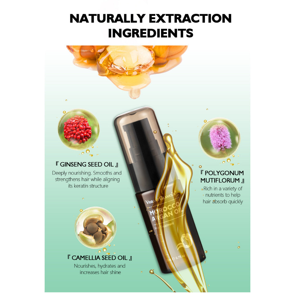 [VIBRANT GLAMOUR] CONCENTRATED MOROCCO ARGAN OIL HAIR TREATMENT SERUM