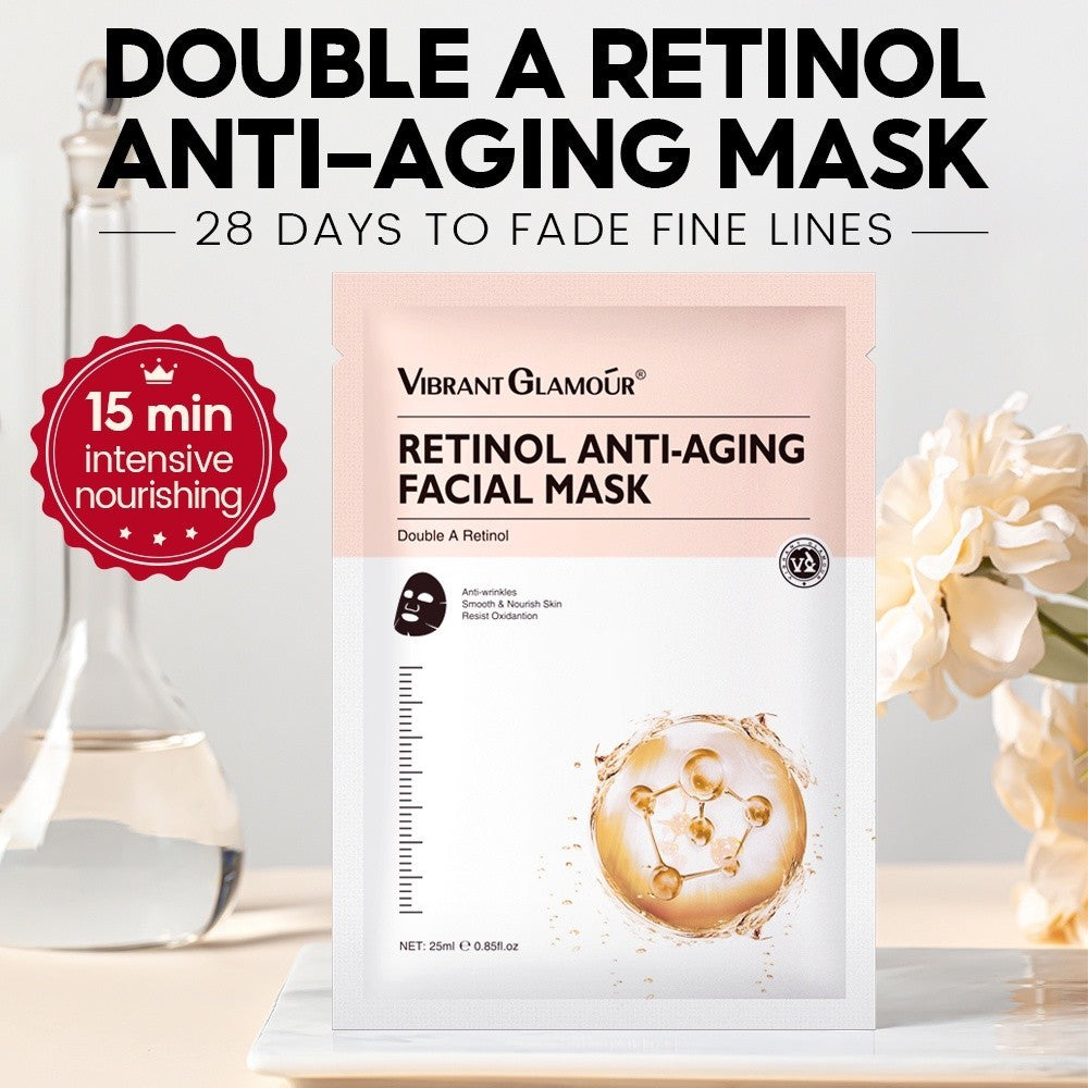 [VIBRANT GLAMOUR] Double A Retinol Anti Aging Facial Mask