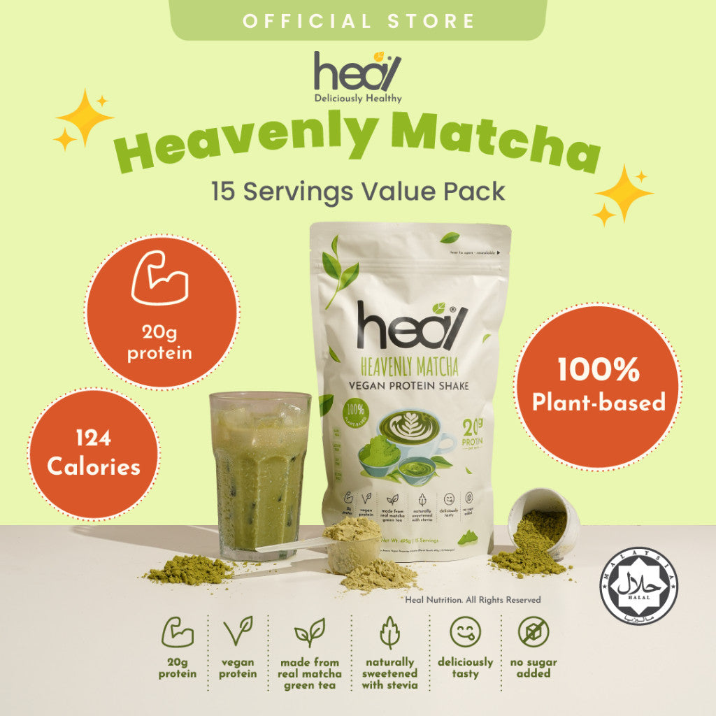 [HEAL] PROTEIN SHAKE POUCH Powder Pack Whey Protein/Pea Protein/Plant Based Vegan Protein Shake