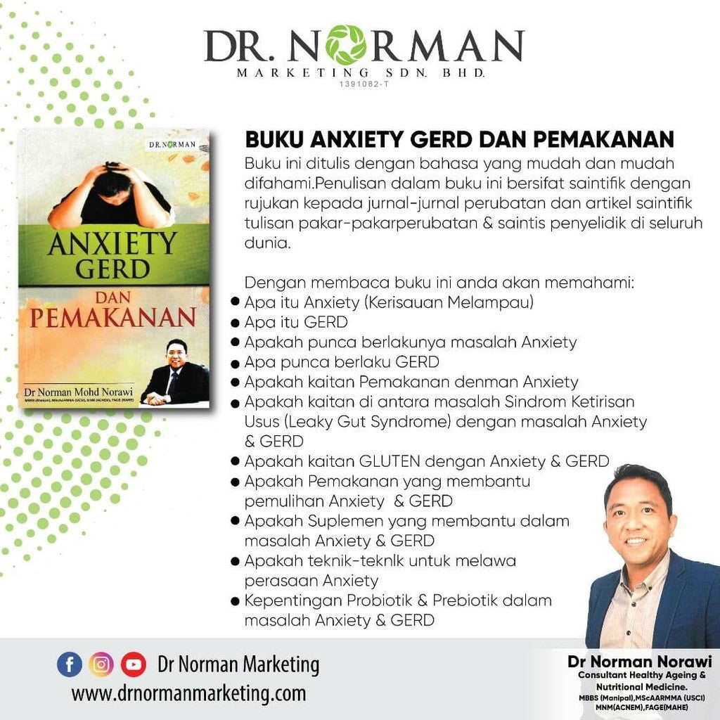 [DR NORMAN] BUKU-BUKU KESIHATAN - DIABETES OBESITI HIPERTENSI ANXIETY GERD PROBIOTIK GULA