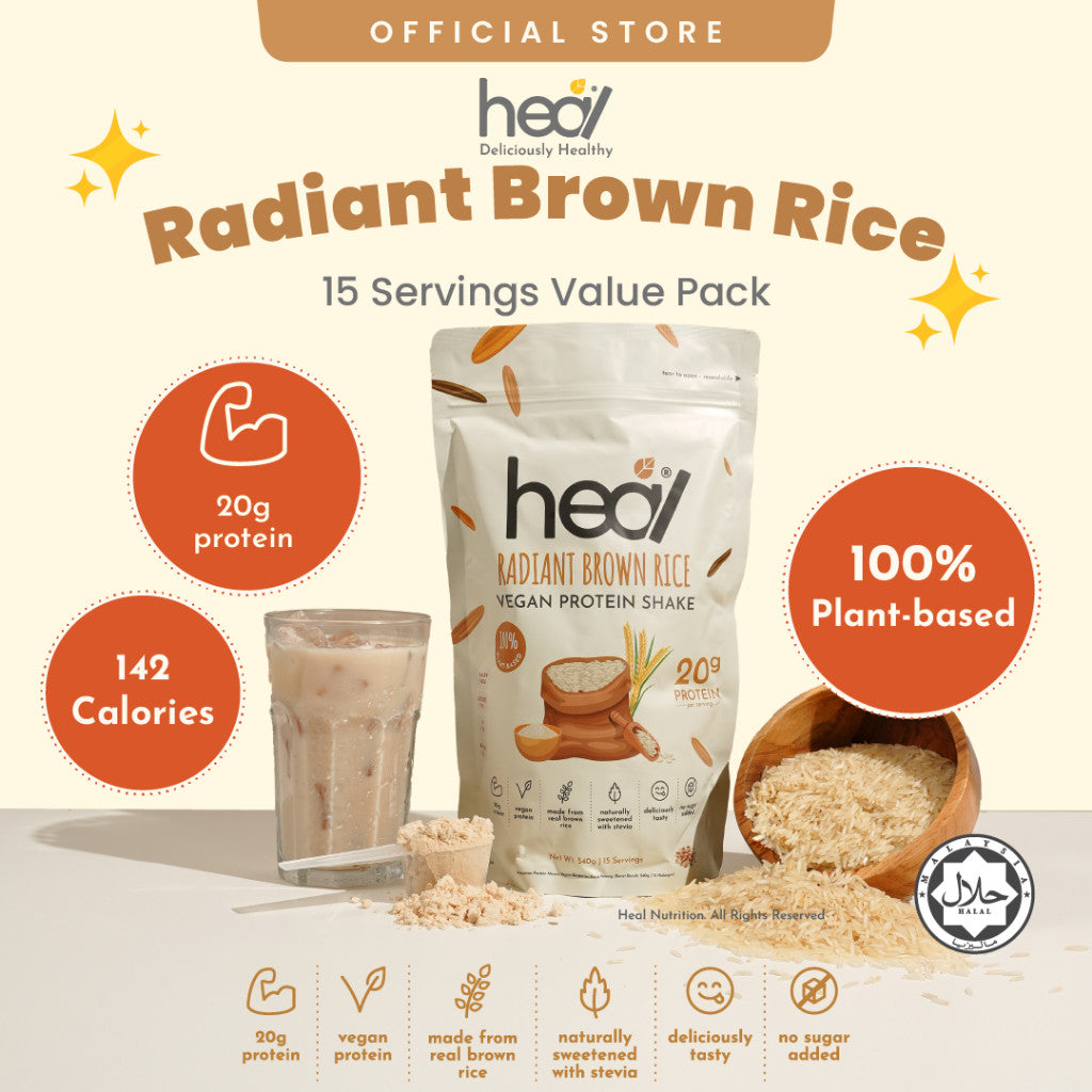 [HEAL] PROTEIN SHAKE POUCH Powder Pack Whey Protein/Pea Protein/Plant Based Vegan Protein Shake