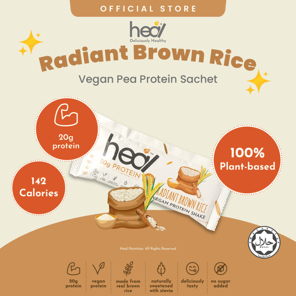 [HEAL] PROTEIN SHAKE SACHET Powder Pack Whey Protein/Pea Protein/Plant Based Vegan Protein Shake