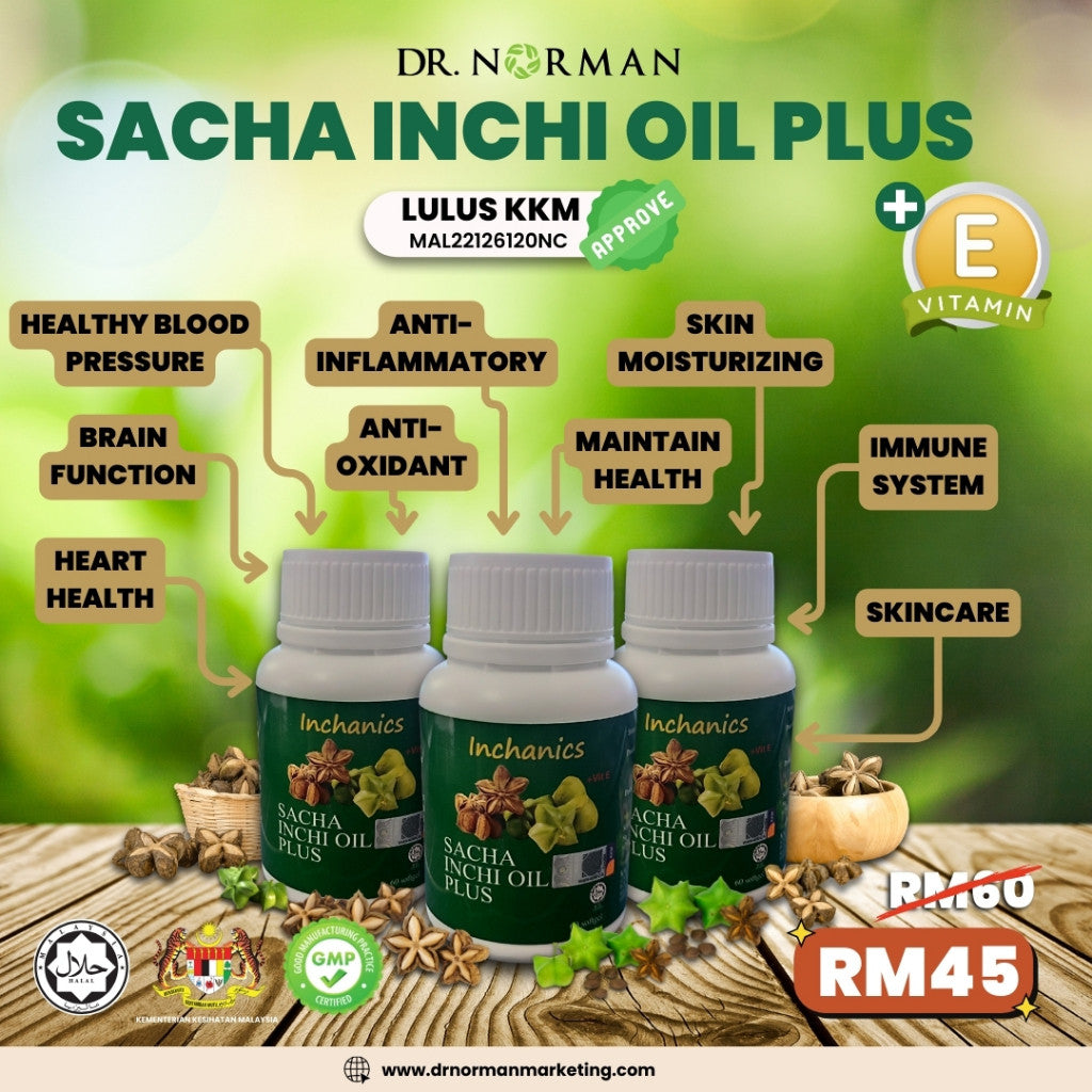 [DR NORMAN] MINYAK SACHA INCI / SACHA INCHI OIL ORIGINAL OMEGA 3 6 9
