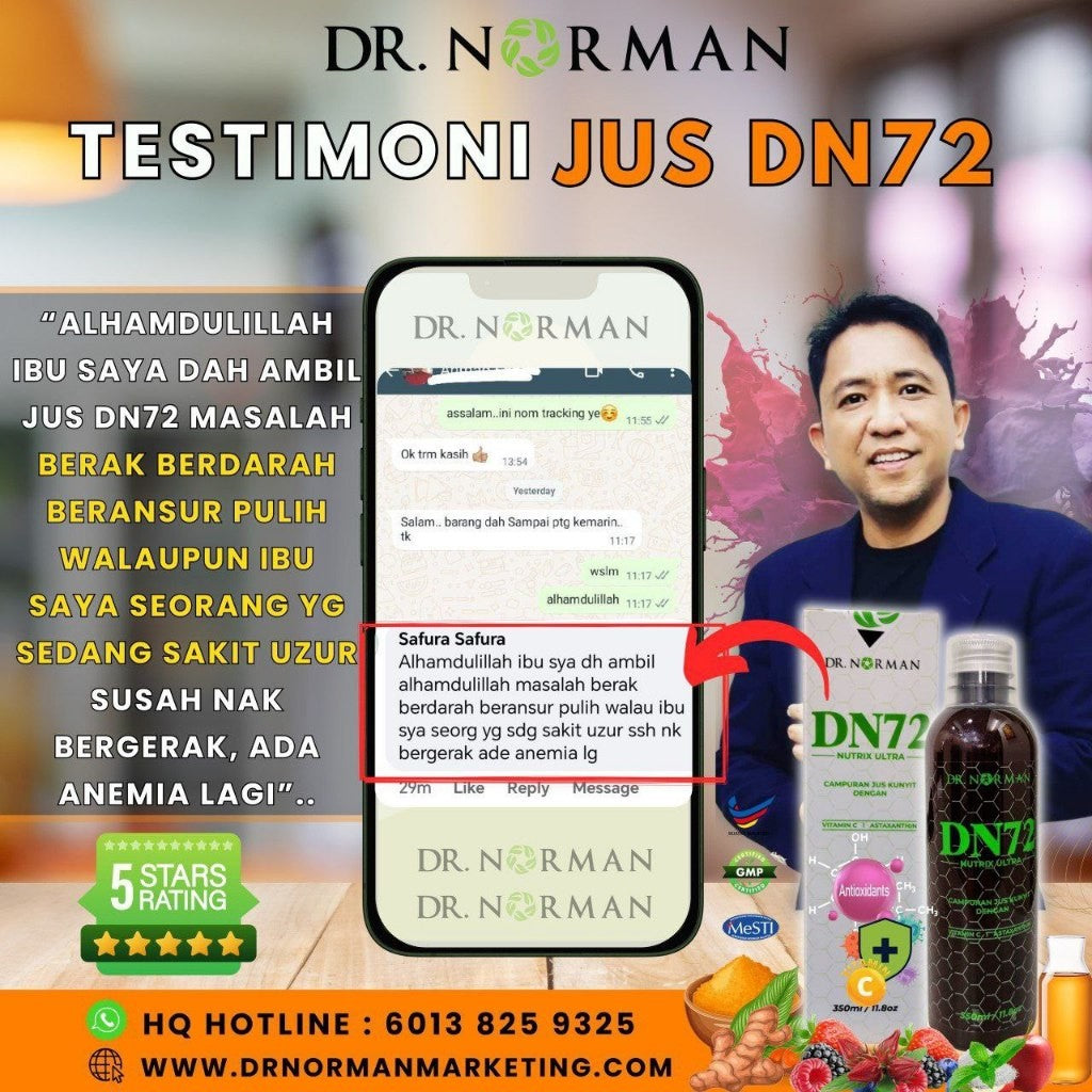 [DR NORMAN] MINUMAN BOTANI JUS DN72 ANTIOXIDANT [350ML / 11.02 OZ] [WHOLESALE]