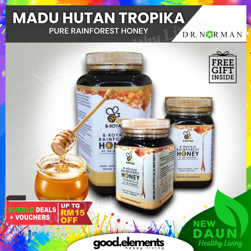 [DR NORMAN] B ROYAL MADU ASLI TROPIKA PURE RAINFOREST HONEY ORGANIC HALAL NO SUGAR