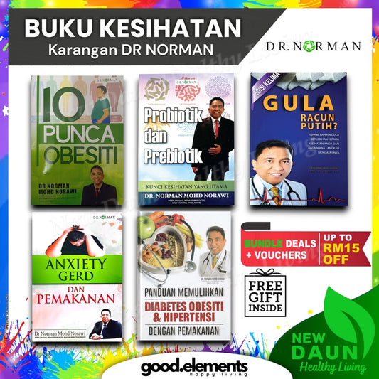 [DR NORMAN] BUKU-BUKU KESIHATAN - DIABETES OBESITI HIPERTENSI ANXIETY GERD PROBIOTIK GULA