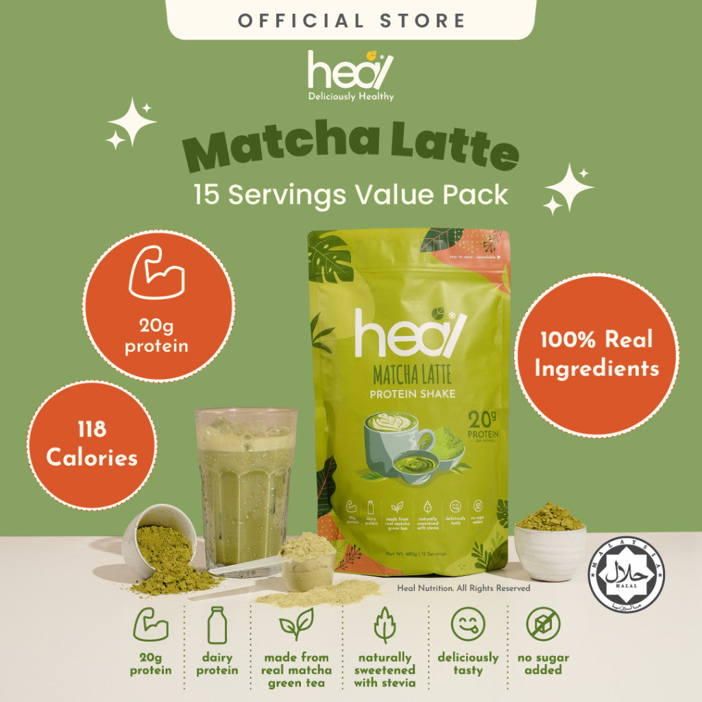[HEAL] PROTEIN SHAKE POUCH Powder Pack Whey Protein/Pea Protein/Plant Based Vegan Protein Shake