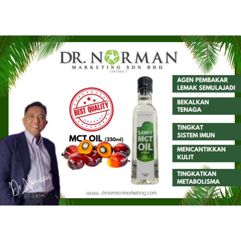 [DR NORMAN] SAWIT MCT OIL REPALMO 250ML BRAIN & ENERGY BOOSTER RICH IN MCT C8 & C10