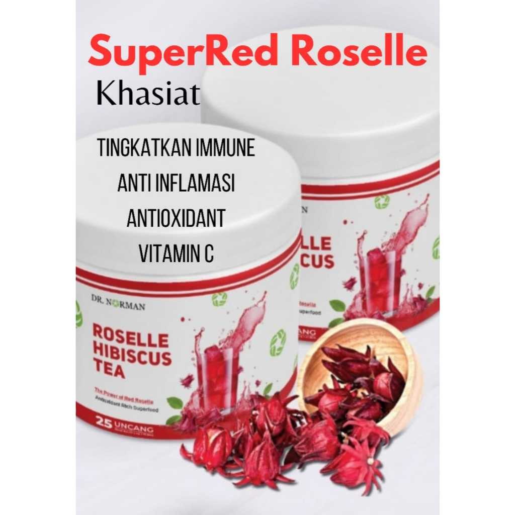 [DR NORMAN] MINUMAN KESIHATAN ROSELLE Teh Roselle Jus Puree Kordial DN72 Anti oksida