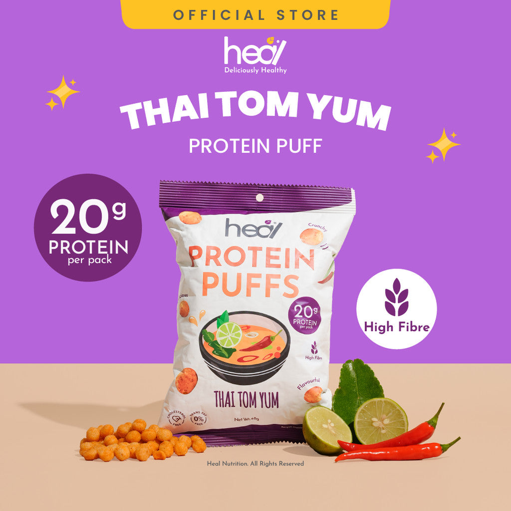 [HEAL] PROTEIN PUFFS High Protein High Fibre Healthy Guilt Free Snacks