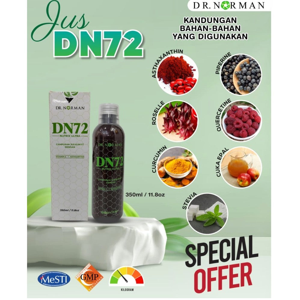 [DR NORMAN] MINUMAN BOTANI JUS DN72 ANTIOXIDANT [350ML / 11.02 OZ] [WHOLESALE]