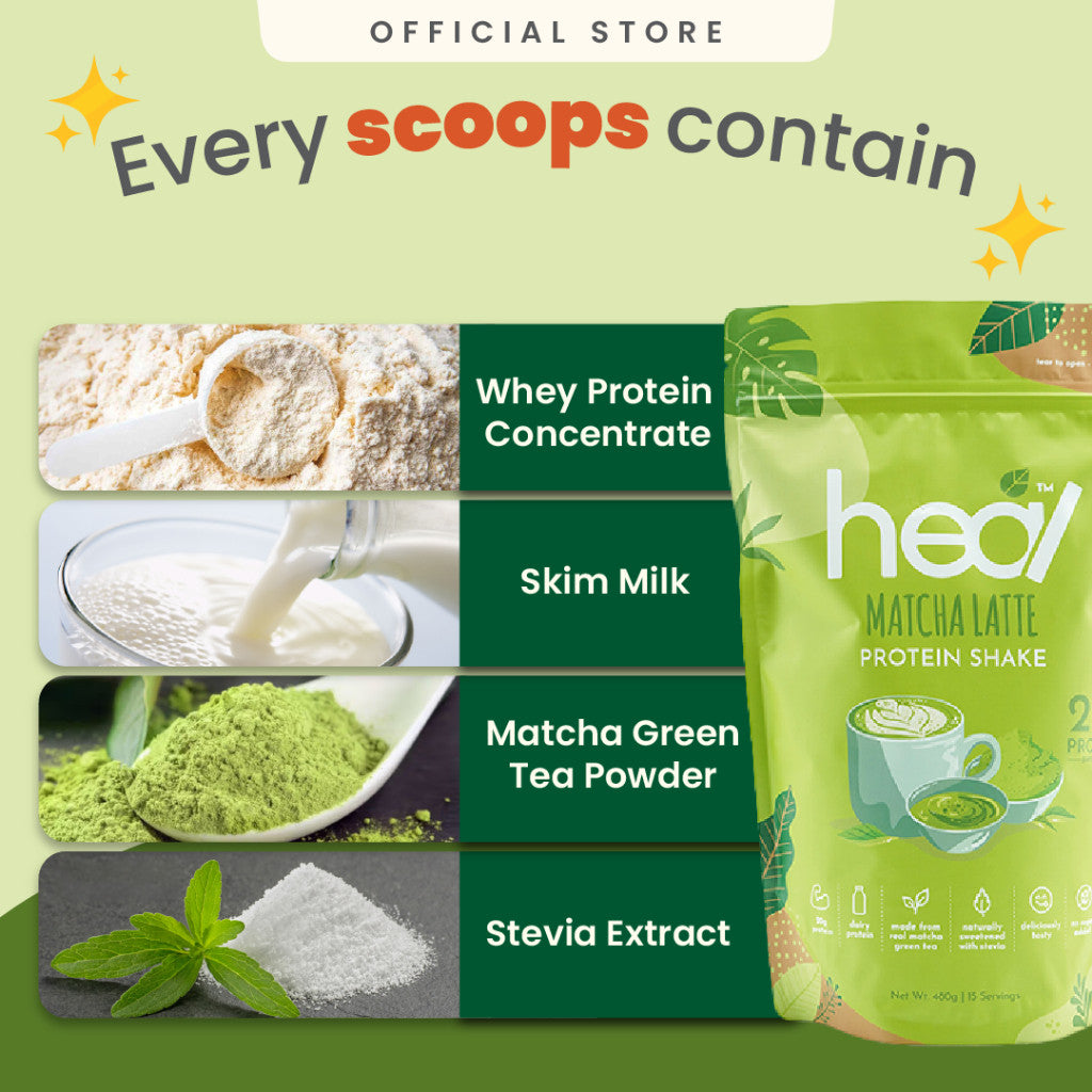 [HEAL] PROTEIN SHAKE POUCH Powder Pack Whey Protein/Pea Protein/Plant Based Vegan Protein Shake