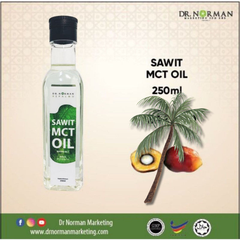 [DR NORMAN] SAWIT MCT OIL REPALMO 250ML BRAIN & ENERGY BOOSTER RICH IN MCT C8 & C10