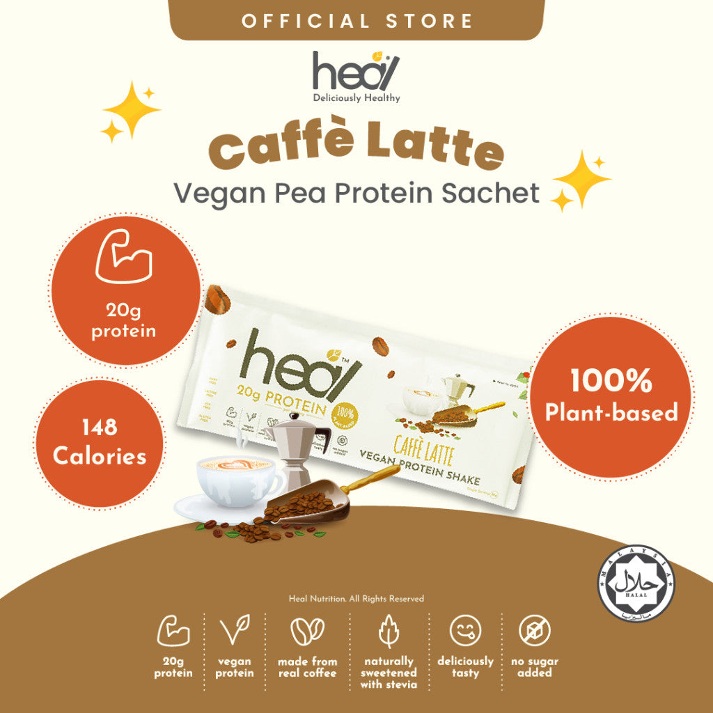 [HEAL] PROTEIN SHAKE SACHET Powder Pack Whey Protein/Pea Protein/Plant Based Vegan Protein Shake