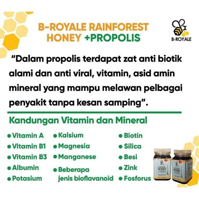 [DR NORMAN] B ROYAL MADU ASLI TROPIKA PURE RAINFOREST HONEY ORGANIC HALAL NO SUGAR