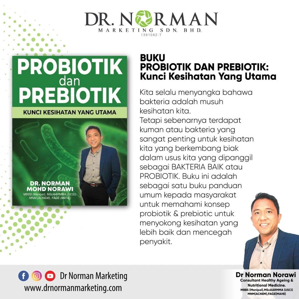 [DR NORMAN] BUKU-BUKU KESIHATAN - DIABETES OBESITI HIPERTENSI ANXIETY GERD PROBIOTIK GULA